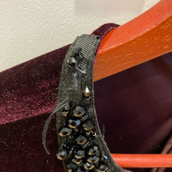 Betsey Jonhson jeweld collar velvet dress - Picture 5 of 6